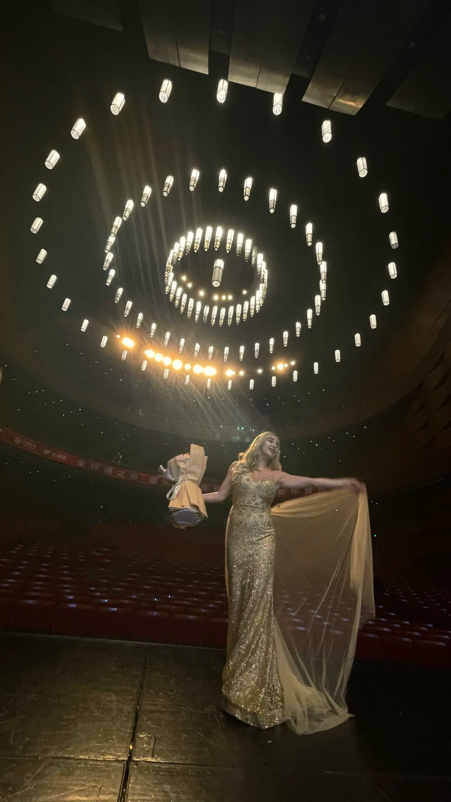 Venicia Rasmussen in the stage spotlight