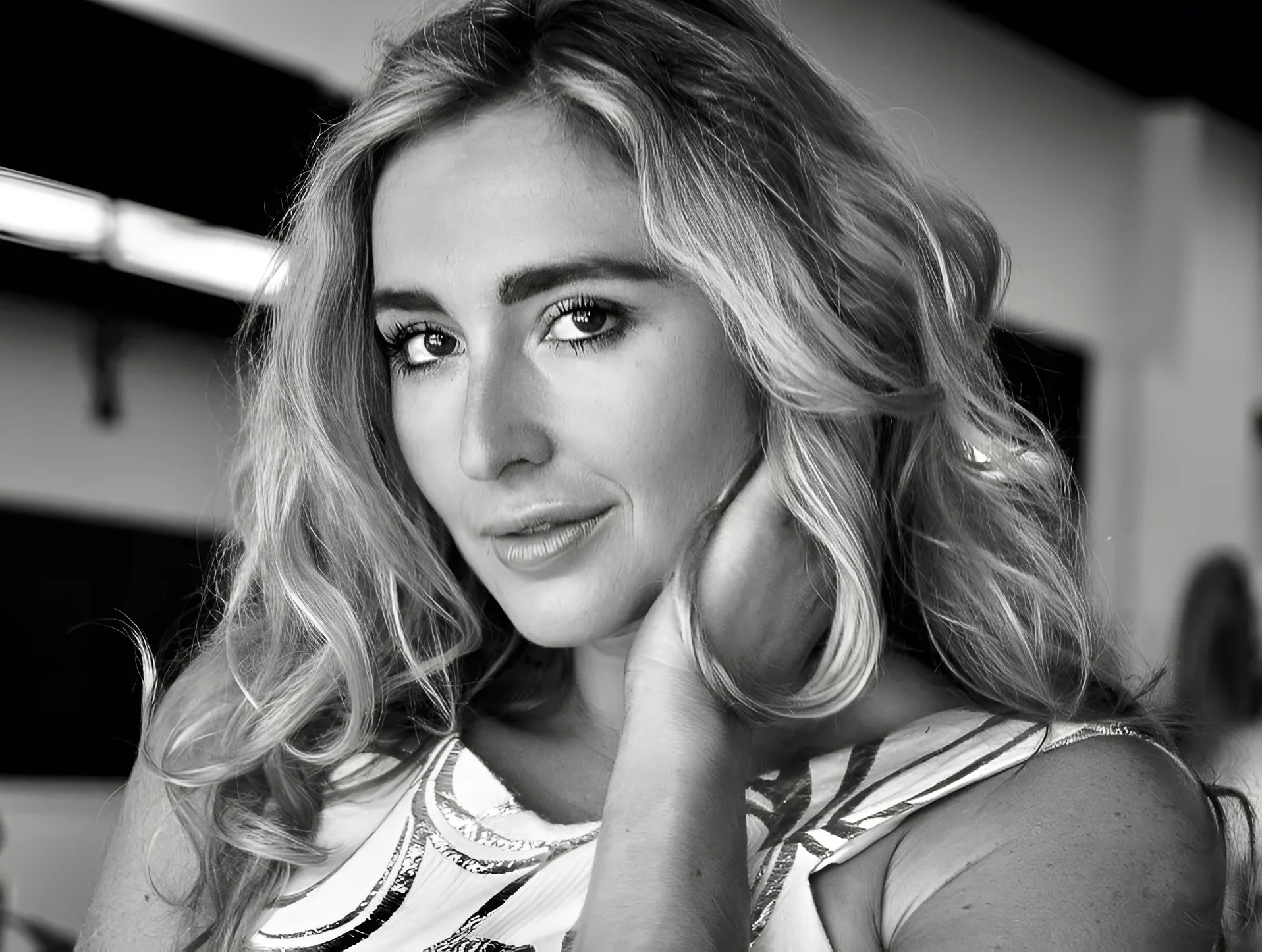 Venicia Rasmussen black and white portrait